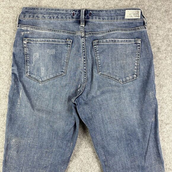 Dear John Joyrich Comfort Skinny Jeans Womens 26 Metallic Medium Wash Stretch - Picture 14 of 16